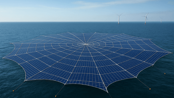 “Örümcek Ağı” Tasarımıyla Yüzer Güneş Enerjisi Sistemi: Açık Denizler İçin Yeni Çözüm